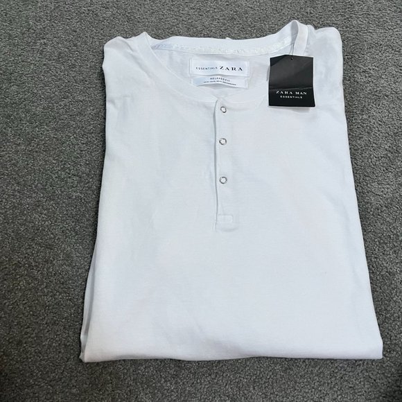 Zara Shirts Zara Nwt Relaxed Fit Mens Henley Poshmark